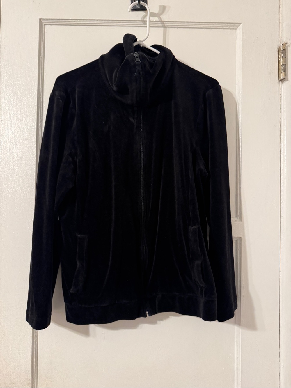 Talbots Black Zip Up Sz large